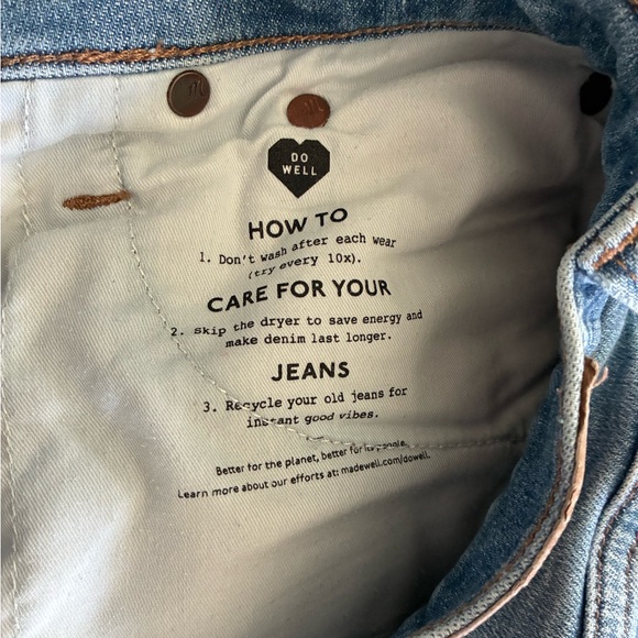 Madewell Straight Leg  Perfect Vintage Jeans - 27 - Picture 5 of 7